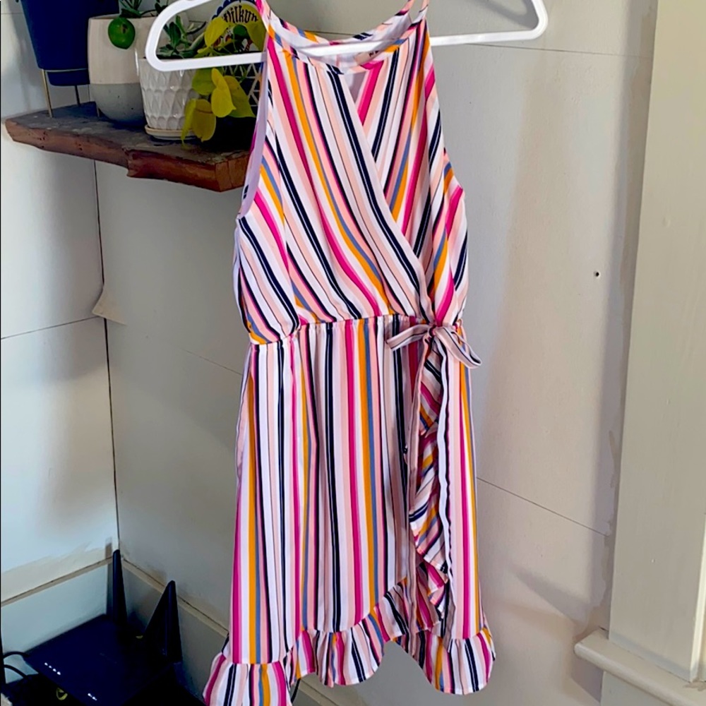 Multi colored stripe dress